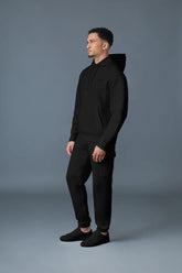 MACKAGE Kolton Double-Face Jersey Logo Hoodie at Gravity NYC